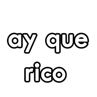 😍 ay que rico ай ке рико, испанский, выражение, сленг telegram sticker