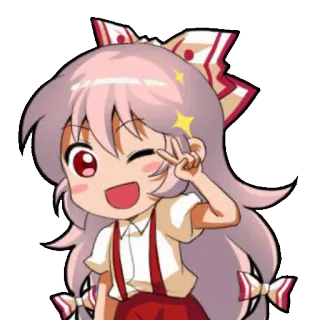 ✌️ Аниме, Манга, Мультфильм, Персонаж, Чиби, Каваий telegram sticker