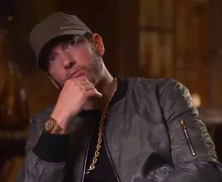 ☄ Eminem rapper, singer, musician, portrait, man telegram sticker