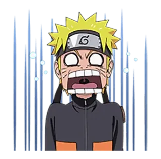 ⚡️ Naruto anime, manga, shocked, funny, cartoon, ninja whatsapp sticker