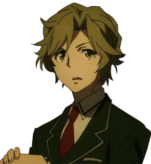 😕 Anime, Charakter, Männlich, Porträt whatsapp sticker