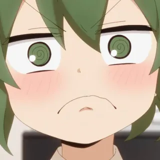 ☹️ Anime, Kartun, Karakter, Ekspresi, Lucu, Manga whatsapp sticker