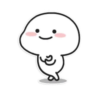 💃 mignon, dessin animé, kawaii, personnage, amical, tâche whatsapp sticker