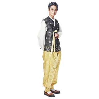😁 pria, hanbok, korea, tradisional, pakaian, asia telegram sticker