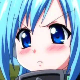 😡 Anime, Manga, Enojada, Chica, Personaje, Dibujo animado telegram sticker