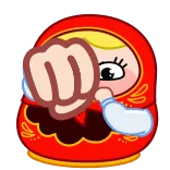 👊 Matryoshka, Boneka Rusia, Kartun, Boneka, Lucu, Stiker, Animasi whatsapp sticker
