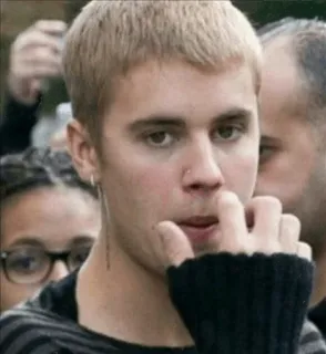😐 Justin Bieber 有名人, 歌手, ポップスター, 音楽, ポートレート telegram sticker