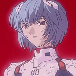 🌸 Rei Ayanami Neon Genesis Evangelion Anime, Rei Ayanami, Evangelion, Personaje, Manga telegram sticker