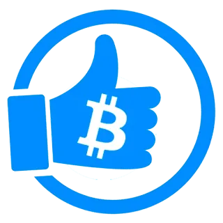 👍 比特币, 加密货币, 货币, 点赞, 喜欢, 数字, 区块链 telegram sticker
