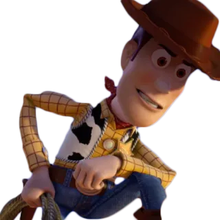 😉 Woody Toy Story Woody, Toy Story, Cowboy, Personaggio dei cartoni animati, Pixar, Disney telegram sticker