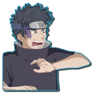 😱 Anime, Personaje, Diadema, Preocupado, Asustado whatsapp sticker