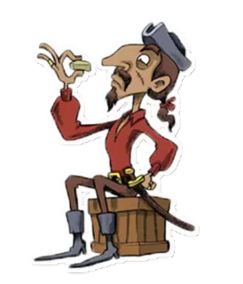 😣 pirata, tesouro, ouro, desenho animado, fantasia de pirata, chapéu de pirata, espada telegram sticker
