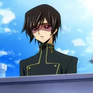 🧩 Lelouch Lamperouge Code Geass アニメ, キャラクター, ルルーシュ, コードギアス, マンガ whatsapp sticker
