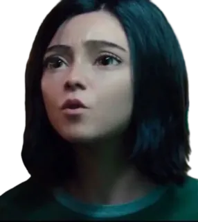 😙 Alita Alita: Battle Angel Alita, Battle Angel, filme, cyborg, garota, mangá whatsapp sticker