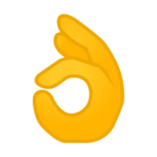 👌 hand gesture, ok, circle game, offensive, symbol, internet telegram sticker