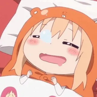 🍯 Umaru Doma Himouto! Umaru-chan 애니메이션, 우마루, 히모토! 우마루짱, 귀여운, 졸린, 카와이 whatsapp sticker