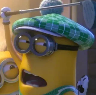 😠 Minion Despicable Me minion, golf, cartoon, funny, despicable me, character telegram sticker