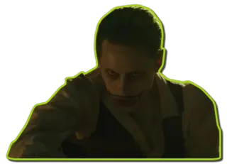 😒 Joker Suicide Squad joker, suicide squad, villain, dc comics, movie telegram sticker