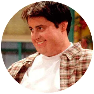 😊 Joey Tribbiani Friends joey, friends, fernsehserie, sitcom, matt leblanc, charakter, lustig whatsapp sticker