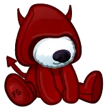 😈 Red Devil Dog FG telegram sticker