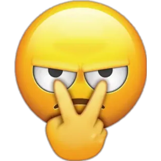 🥵 emoji, eyes, looking, yellow, suspicious telegram sticker
