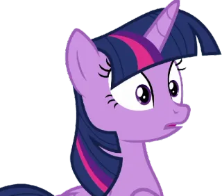 😦 Twilight Sparkle My Little Pony cartoon, pony, unicorn, Twilight Sparkle, My Little Pony, animation telegram sticker