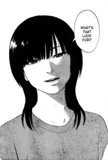 😉 WHAT'S THAT LOOK FOR? Mangá, Anime, Retrato, Garota whatsapp sticker