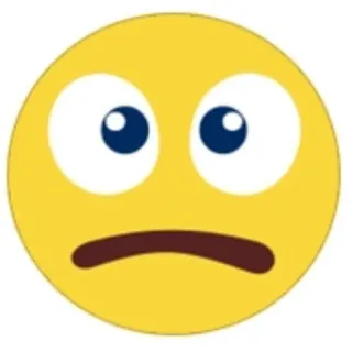 😐 Emoji, Triste, Giallo, Faccia telegram sticker
