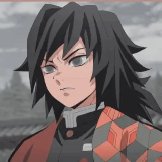 😠 Giyu Tomioka Demon Slayer 动漫, 鬼灭之刃, 富冈义勇, 漫画, 日本动画 whatsapp sticker