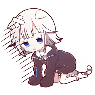 🤕 Cô gái anime, Chibi, Dễ thương, Phim hoạt hình, Manga telegram sticker