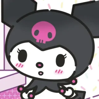 🕸 Kuromi cartoon, anime, cute, character, sanrio telegram sticker