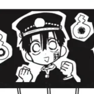 🥢 Hanako-kun Toilet-bound Hanako-kun anime, manga, hanako kun, toilet bound, supernatural, school, ghost telegram sticker