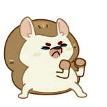 🥊 ёж, животное, мультфильм, злой, бокс, борьба, милый telegram sticker