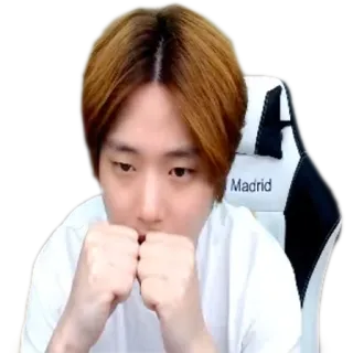 😦 uomo, persona, combattimento, coreano, ritratto, posa, espressione whatsapp sticker