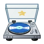 🎁 platine vinyle, musique, vinyle, DJ, lecteur vinyle, audio, équipement whatsapp sticker
