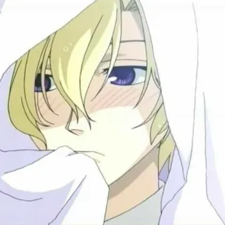 🐾 Tamaki Suoh Ouran High School Host Club Anime, Manga, Tamaki Suoh, Ouran High School Host Club, Blonde Haare, Anime Junge, Host Club telegram sticker