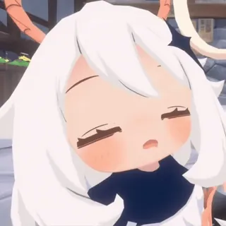 😴 Paimon Genshin Impact Anime, Jeu vidéo, Mignon, Paimon, Genshin Impact, Personnage telegram sticker