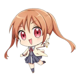 🍌 Anime, Chibi, Menina, Fofo, Desenho animado, Personagem telegram sticker