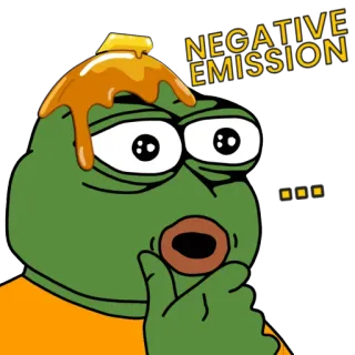 💥 Pepe the Frog NEGATIVE EMISSION เปเป้, กบ, มีม, เชิงลบ, สีหน้า, มีมอินเทอร์เน็ต telegram sticker