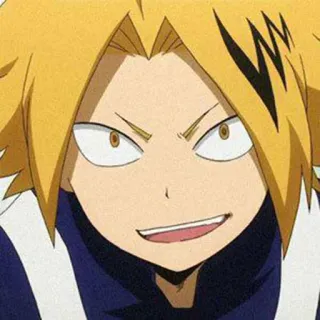 😆 Denki Kaminari My Hero Academia anime, character, Denki Kaminari, My Hero Academia telegram sticker