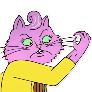 👊 Princess Carolyn BoJack Horseman Принцесса Кэролин, Конь БоДжек, Кот, Сериал, Мультфильм, Netflix telegram sticker
