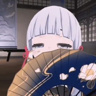 😳 Ayaka Genshin Impact Anime, Fille, Fan, Ayaka, Genshin Impact, Mignon whatsapp sticker