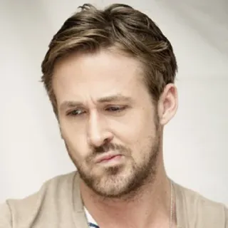 😣 Ryan Gosling người nổi tiếng, diễn viên, chân dung, nam, đàn ông, Ryan Gosling telegram sticker