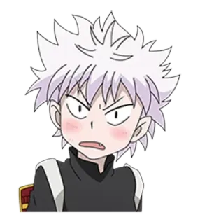 🥴 Killua Zoldyck Hunter x Hunter อนิเมะ, การ์ตูน, ตัวละคร, คิรัวร์ โซลดิ๊ก, Hunter x Hunter telegram sticker
