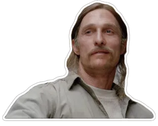 😃 Matthew McConaughey знаменитость, актер, портрет, мужчина, человек telegram sticker