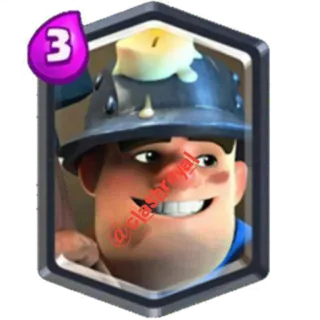 😱 @clashroyal クラッシュ・ロワイヤル, 鉱夫, ビデオゲーム, キャラクター, アニメ telegram sticker