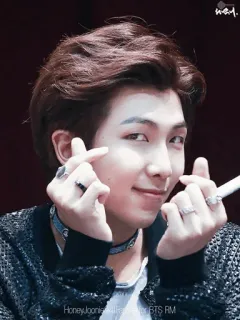 ☺️ RM HoneyJoonieSweetness for BTS RM K-pop, BTS, RM, นักร้อง, แฟนคลับ, ภาพเหมือน telegram sticker