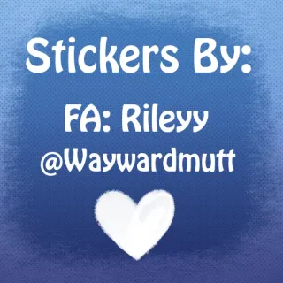 © Stickers By:
FA: Rileyy
@Waywardmutt pegatinas, FA, Rileyy, Waywardmutt telegram sticker
