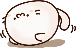 😑 imut, kelinci, binatang, kawaii, kartun, stiker telegram sticker