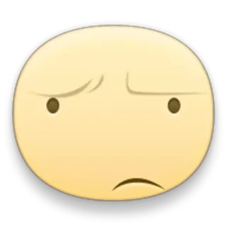 😕 Emoji, Espressione, Faccia, Giallo, Arrabbiato telegram sticker
